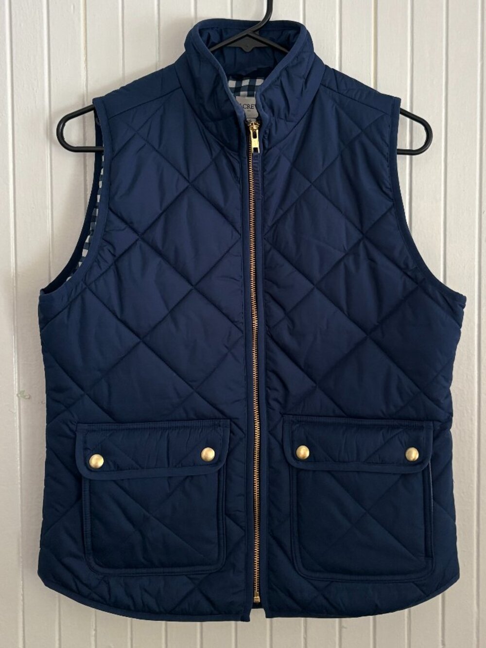J. Crew Navy Blue Excursion Quilted Puffer Vest